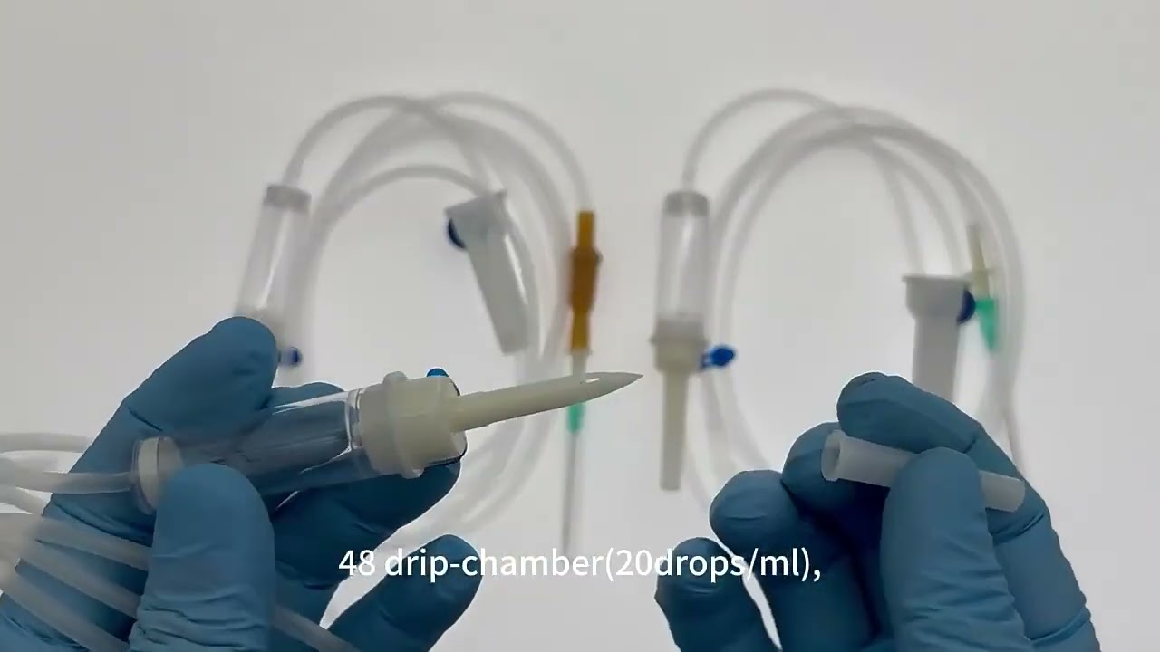 Double Chamber Infusion Set with Auto Liquid Stop
